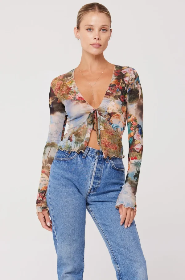 RESA Tops | Aliyah Mesh Top In Shakespeare