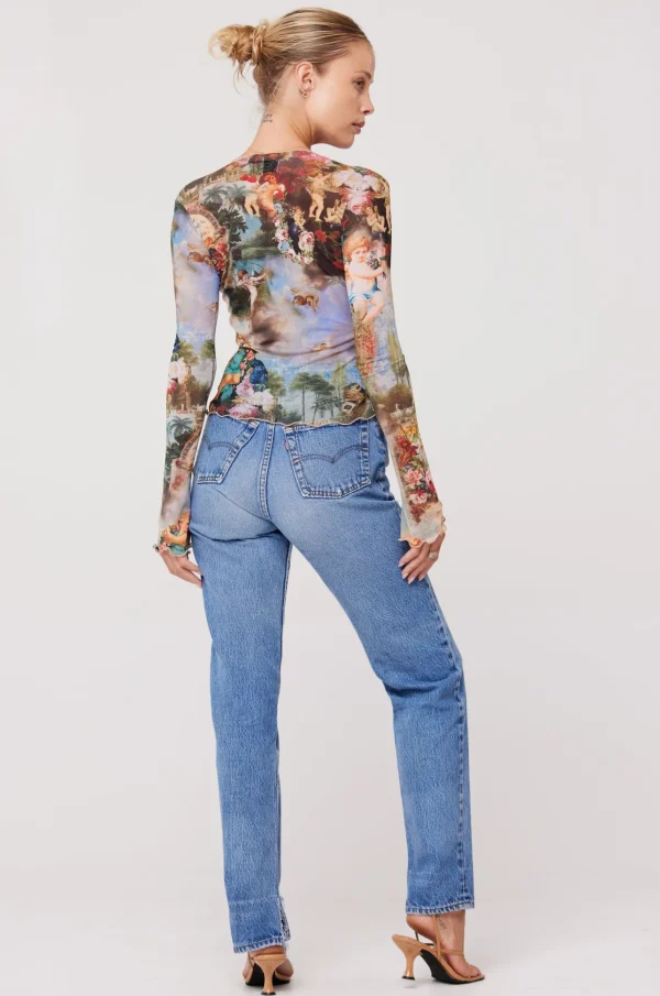 RESA Tops | Aliyah Mesh Top In Shakespeare