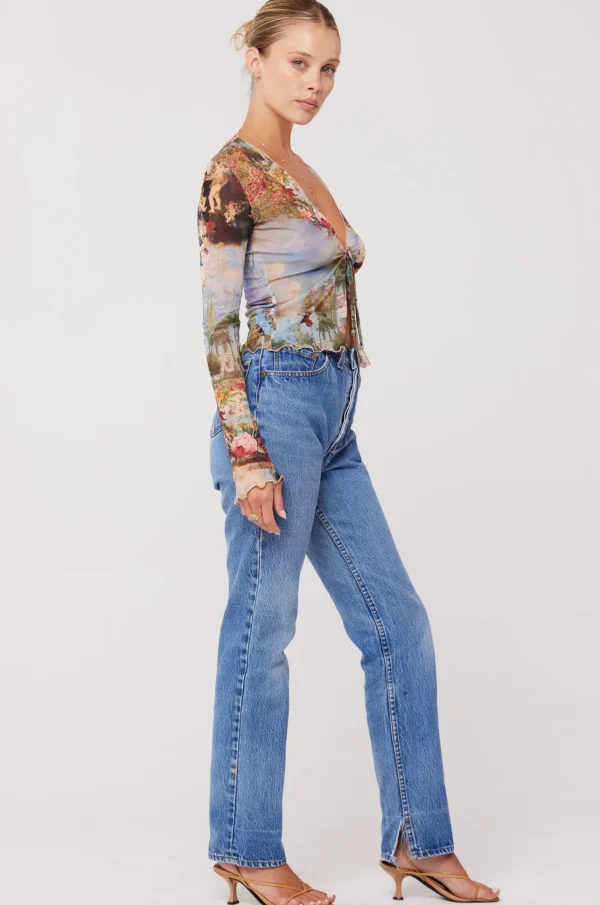 RESA Tops | Aliyah Mesh Top In Shakespeare
