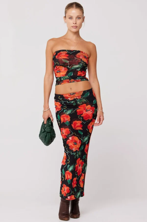 RESA Tops | Bonnie Mesh Top In Poppy