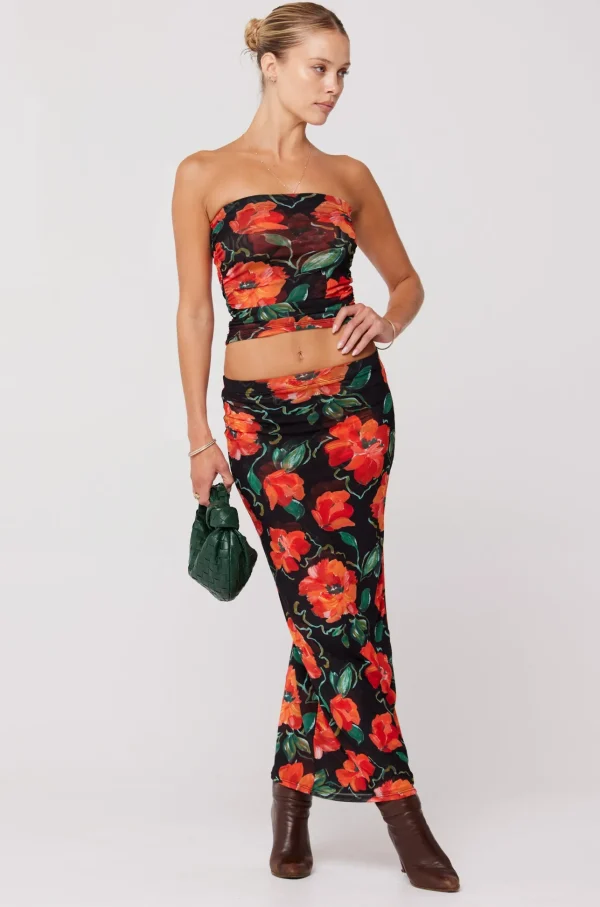RESA Tops | Bonnie Mesh Top In Poppy