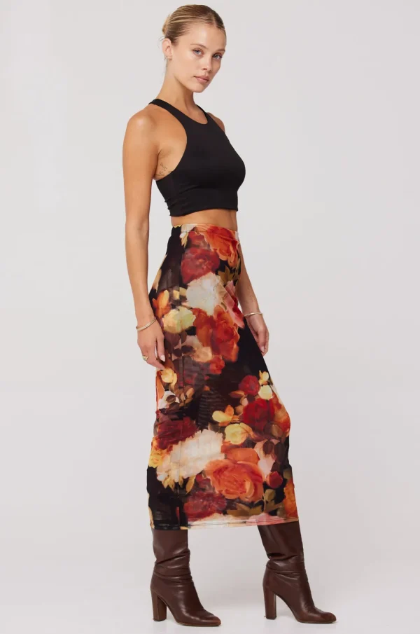 RESA Bottoms | Clyde Mesh Skirt In Muse