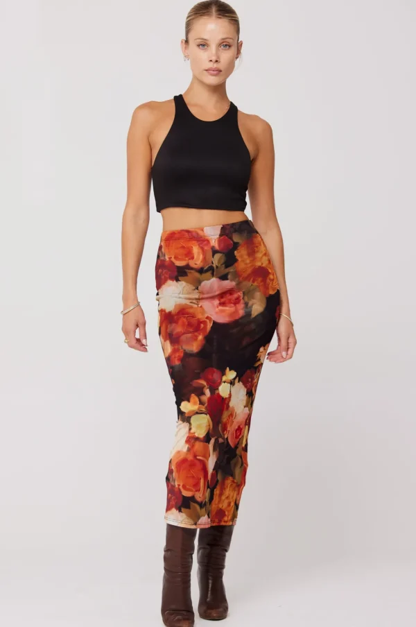 RESA Bottoms | Clyde Mesh Skirt In Muse