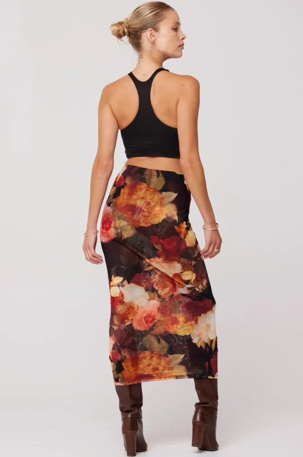 RESA Bottoms | Clyde Mesh Skirt In Muse