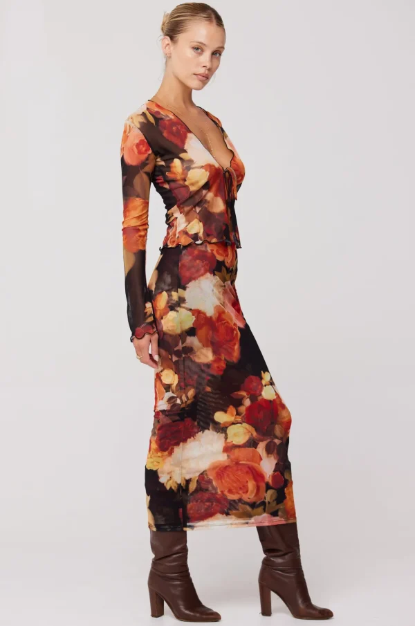 RESA Bottoms | Clyde Mesh Skirt In Muse