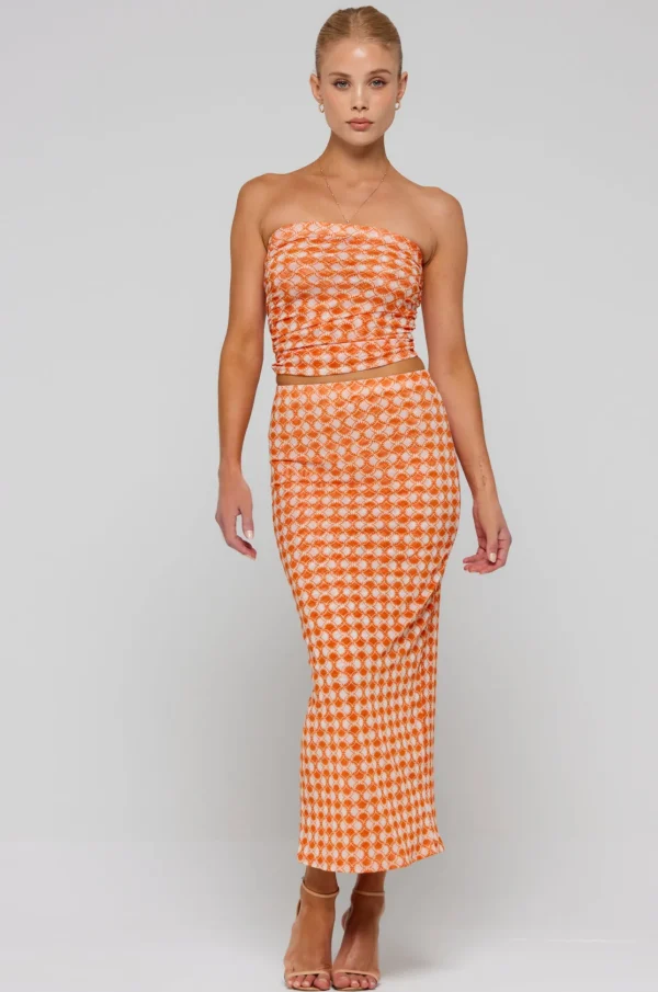 RESA Bottoms | Clyde Mesh Skirt In Solstice