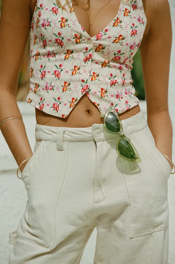 RESA Bottoms | Elsa Cargo Pant In Cream