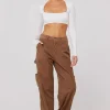 RESA Bottoms | Elsa Cargo Pant In Espresso