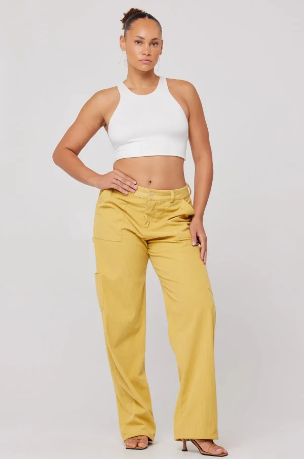RESA Bottoms | Elsa Cargo Pant In Mustard