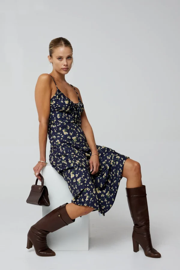 RESA Dresses | Kaitlyn Midi In Midnight