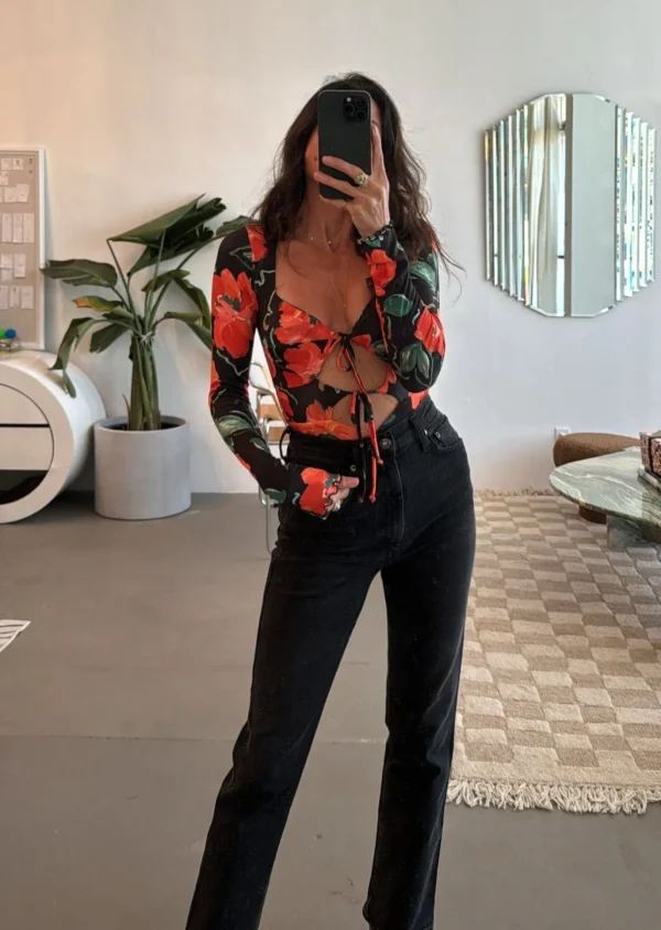 RESA Tops | Presley Bodysuit In Poppy