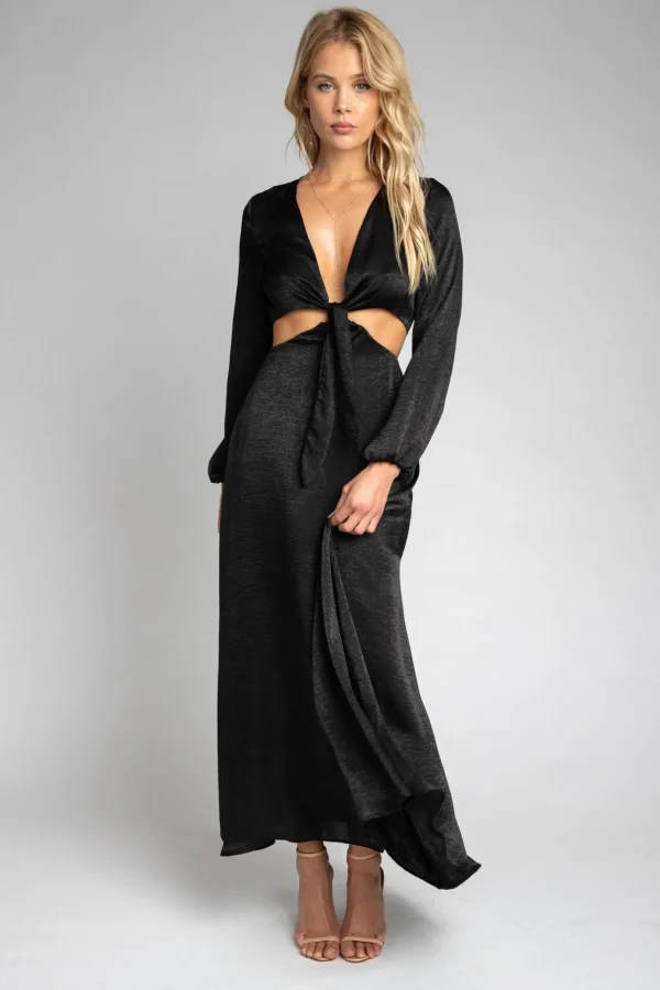 RESA Dresses | Noelle Maxi Dress - Black Maxi Dress With Sleeves