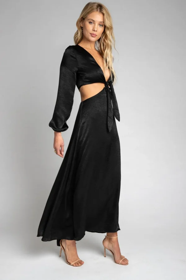 RESA Dresses | Noelle Maxi Dress - Black Maxi Dress With Sleeves
