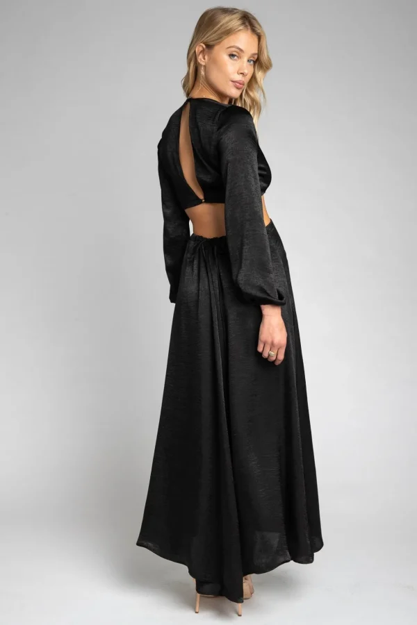 RESA Dresses | Noelle Maxi Dress - Black Maxi Dress With Sleeves