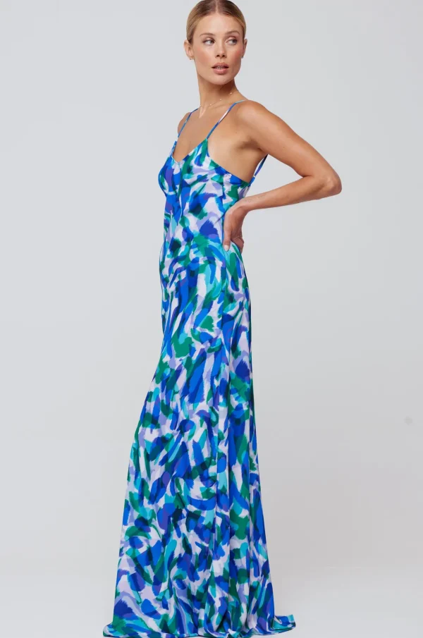 RESA Dresses | Rose Maxi In Aqua