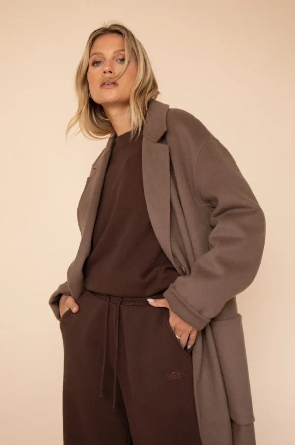 RESA Tops | Ryder Coat In Taupe