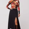 RESA Bottoms | Skatie Midi Skirt In Black